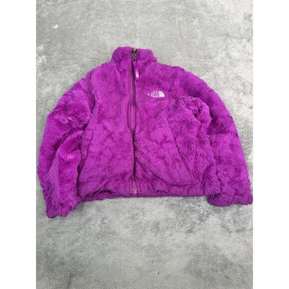 The North Face Reversible Fleeced Flower Patch Quilted Jacket Girls Size XXS - Picture 7 of 15